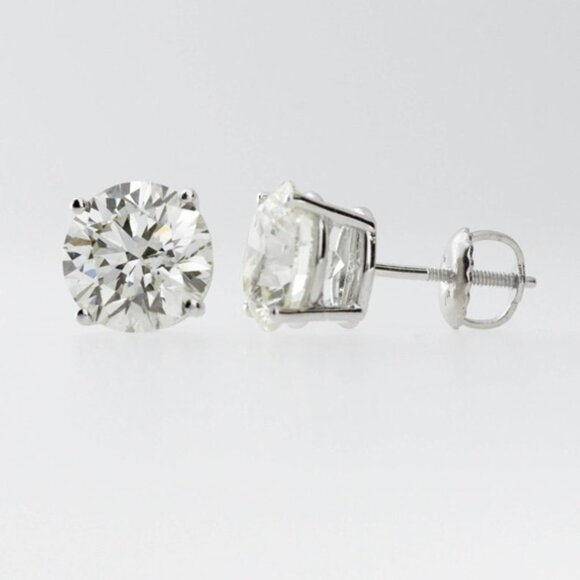 18Kt Gold 6 Ct IGI Certified Lab Grown Diamond Studs Earrings - Picture 6 of 6